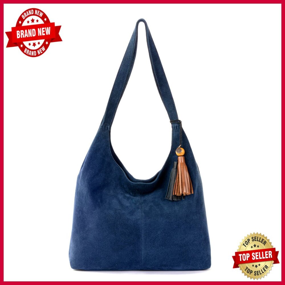 Large Leather Hobo Handbag With Double Shoulder Straps For Everyday Travel